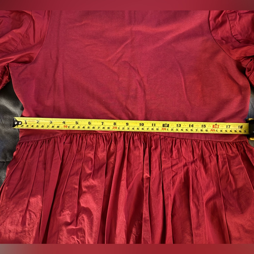 English Factory Elegant Red Mini A-Line Dress - Picture 4 of 7